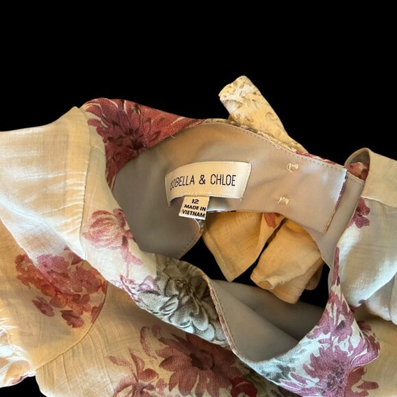 Isobella & Chloe Floral Boho Romantic Rayon Romper 12 - Picture 7 of 11